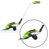 SereneLife Upgraded Hedge Trimmer Shears -  Cordless Electric V2 - Push Grass Cutter W/ 3.6V Rechargeable Battery - Adjustable Height and Changeable Blade Hedge Shrubber - PSLGTM30