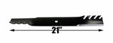 USA Mower Blades (3) Toothed Hi-Lift for Ferris 1520842S, 61
