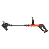 Black & Decker LSTE525R 20V MAX 1.5 Ah Cordless Lithium-Ion EASYFEED 2-Speed 12 in. String Trimmer/Edger Kit (Renewed)