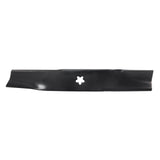USA Mower Blades U12025BP (6) High-Lift for Husqvarna 539113425 Dixon 575296401 Length 16-1/4 in. Width 2-1/2 in. Thickness .200 in. Center Hole 5 Point Star 48 in. Deck