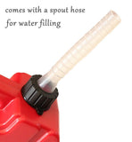 SXMA 10L Fuel Tank Cans Spare 2.6 Gallon Portable Fuel Oil Petrol Diesel Storage Gas Tank Emergency Backup (Pack of 1) Red