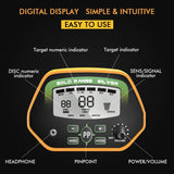 RM RICOMAX Professional Metal Detector GC-1037【Disc & Notch & Pinpoint Modes】 Metal Detector Waterproof IP68 with High Accuracy【Advanced DSP Chip】 Metal Detectors for Adults with Headphones