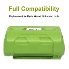Powerful 40V Battery 4Ah 160Wh Compatible with Ryobi 40V Tools