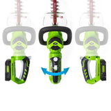 Greenworks 22-Inch 24V Cordless Hedge Trimmer, 2.0 AH Battery Included 22232