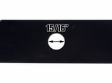 USA Mower Blades U15205BP (6) High-Lift for Exmark 103-6383 103-6383-S Length 20-1/2in. Width 2-1/2in. Thickness .250in. Center Hole 15/16in. 60in. Deck