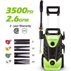 Homdox 3500 PSI Electric Pressure Washer 2.6 GPM High Pressure Washer 1800W Electric Power Washer Cleaner with 4 Nozzles