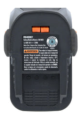 Ridgid AC840087P 18 Volt 4 Amp Hour Lithium-Ion Battery w/ Onboard Fuel Gauge (2-Pack of R840087 Battery) (Renewed)