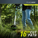 Greenworks PRO 16-Inch 80V Cordless String Trimmer, 2.0 AH Battery Included ST80L210